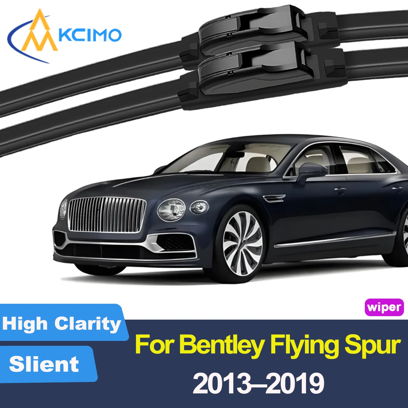 

2PCS New Front Windshield Wiper Blade for Bentley Flying Spur 2013-2019 Front Windshield Auto Wipers Blade Accessories 2019 2018