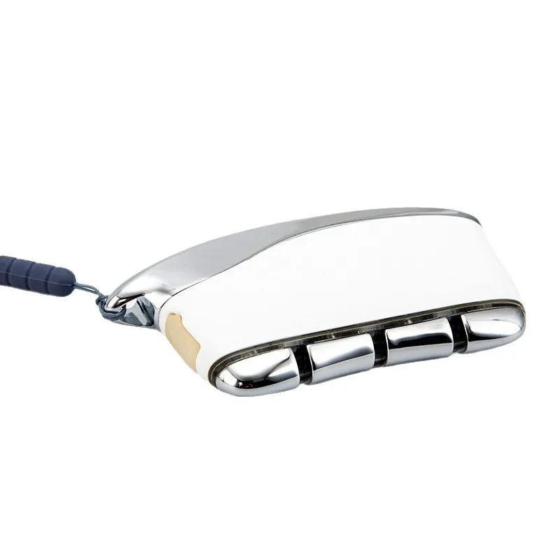 جهاز تجميل للاستخدام المنزلي لرفع جهاز تدليك ميريديان بالاهتزاز على شكل حرف V مع لوح كشط وضوء ملون للوجه #3