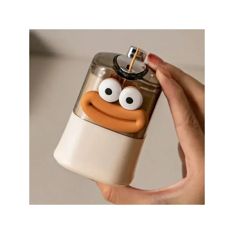 1pc Creative Toothpick Holder With Automatic Pop-Up Function, Home Storage Container With Highly Attractive