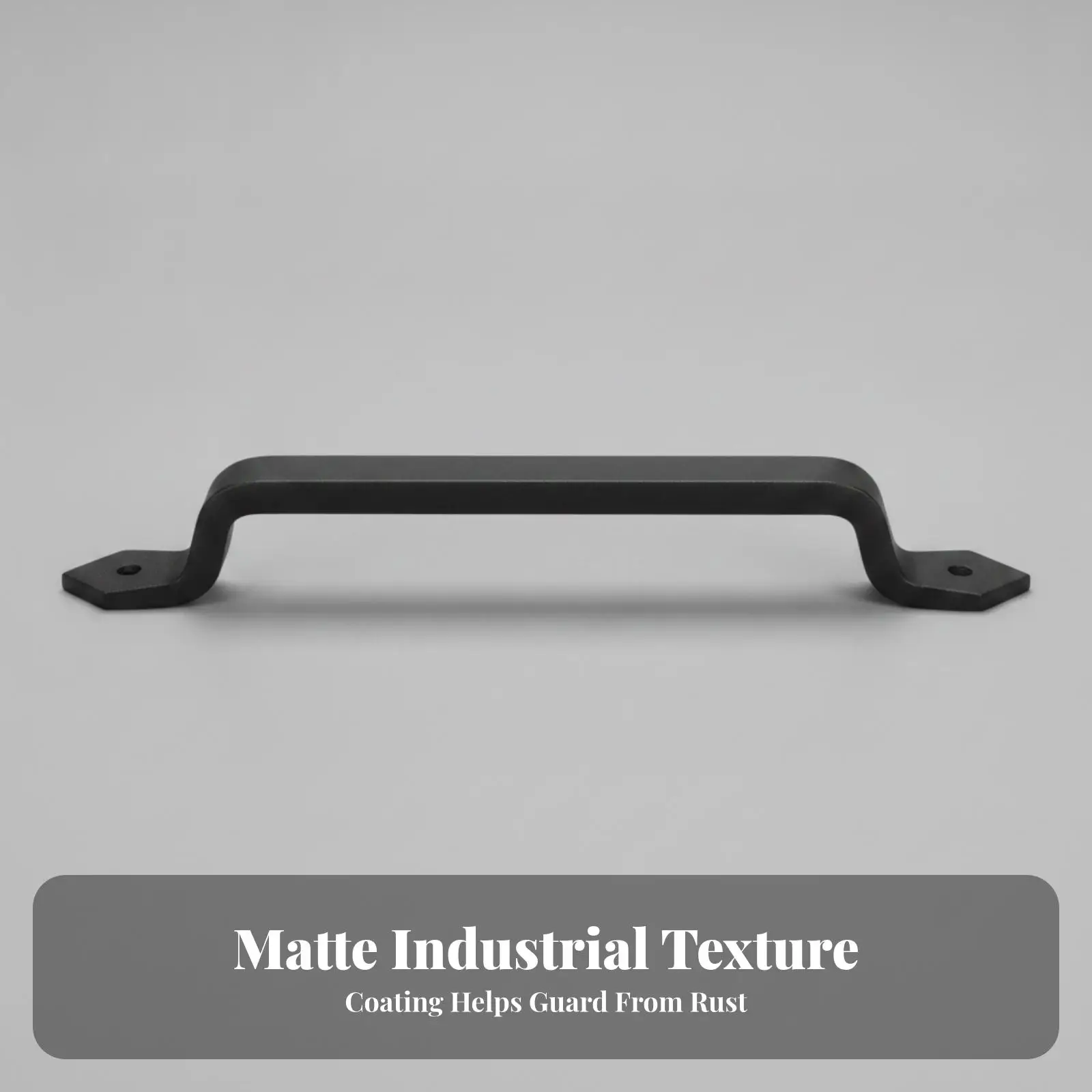 Cast Iron Door Pull Handle for Sliding Barn Door Gate Cabinet Ergonomic Design