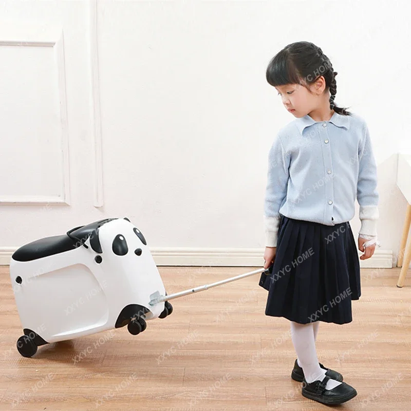 21 cal panda cartoon rideable dla dzieci walizka