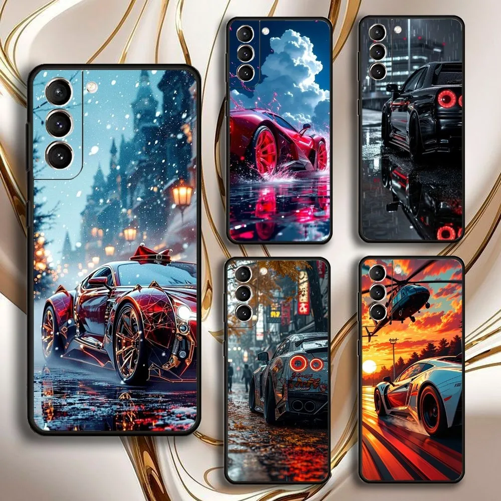 

Cool sports car Phone Case For Samsung GalaxyA13,21s,22,31,32,52,53,71,72,73,Soft Black Shell