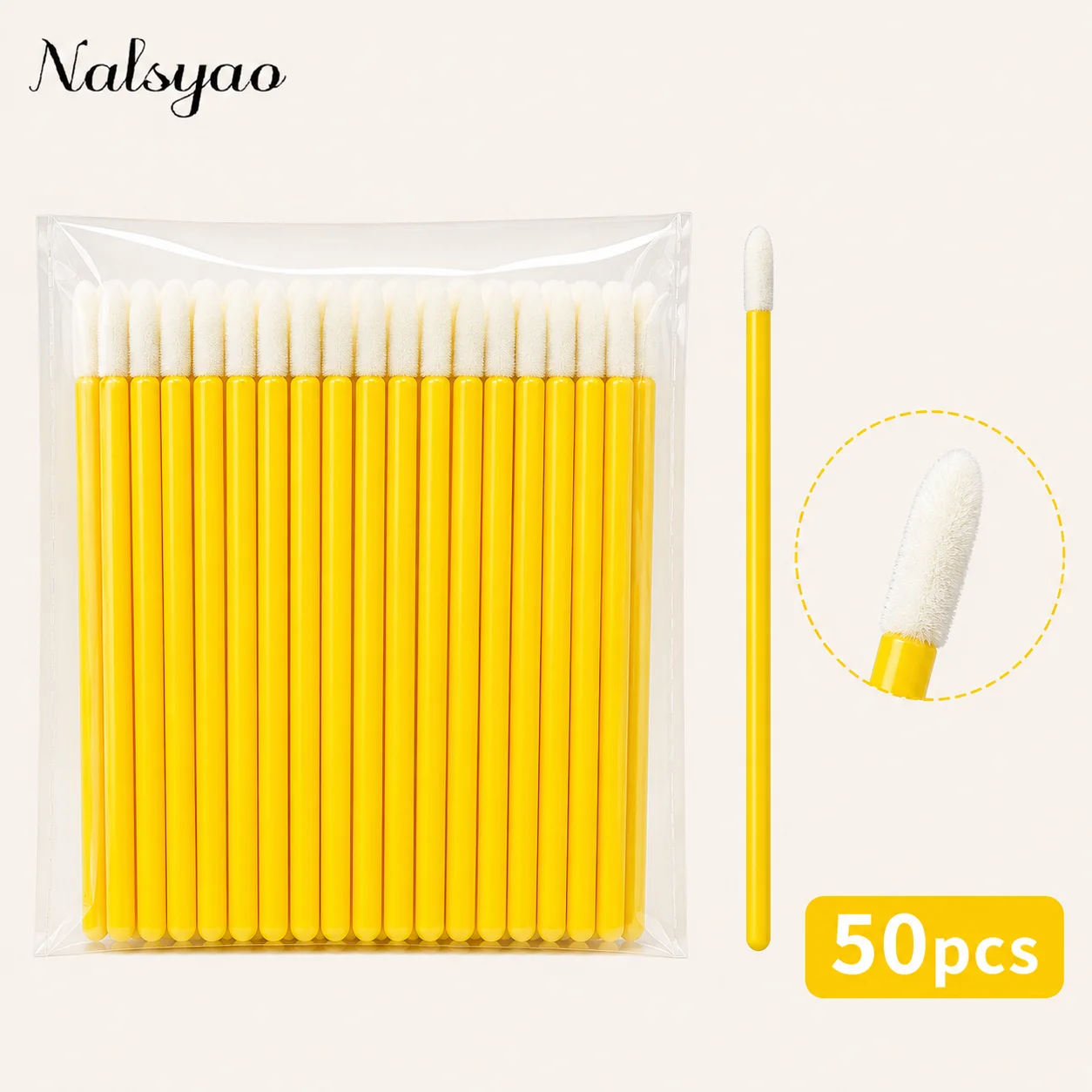 50/500PCS Disposable Lip Brush Eyelash Extension Lash Extension Mascara Applicator Lipstick Wands Cosmetic Tools Makeup Brushes view 5