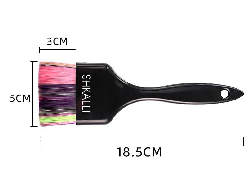 SHKALLI Balayage Pinselset Farbenfrohe Weiche Bürsten Färbeschüssel Werkzeugset zum Aufhellen der Haare – Detail 5