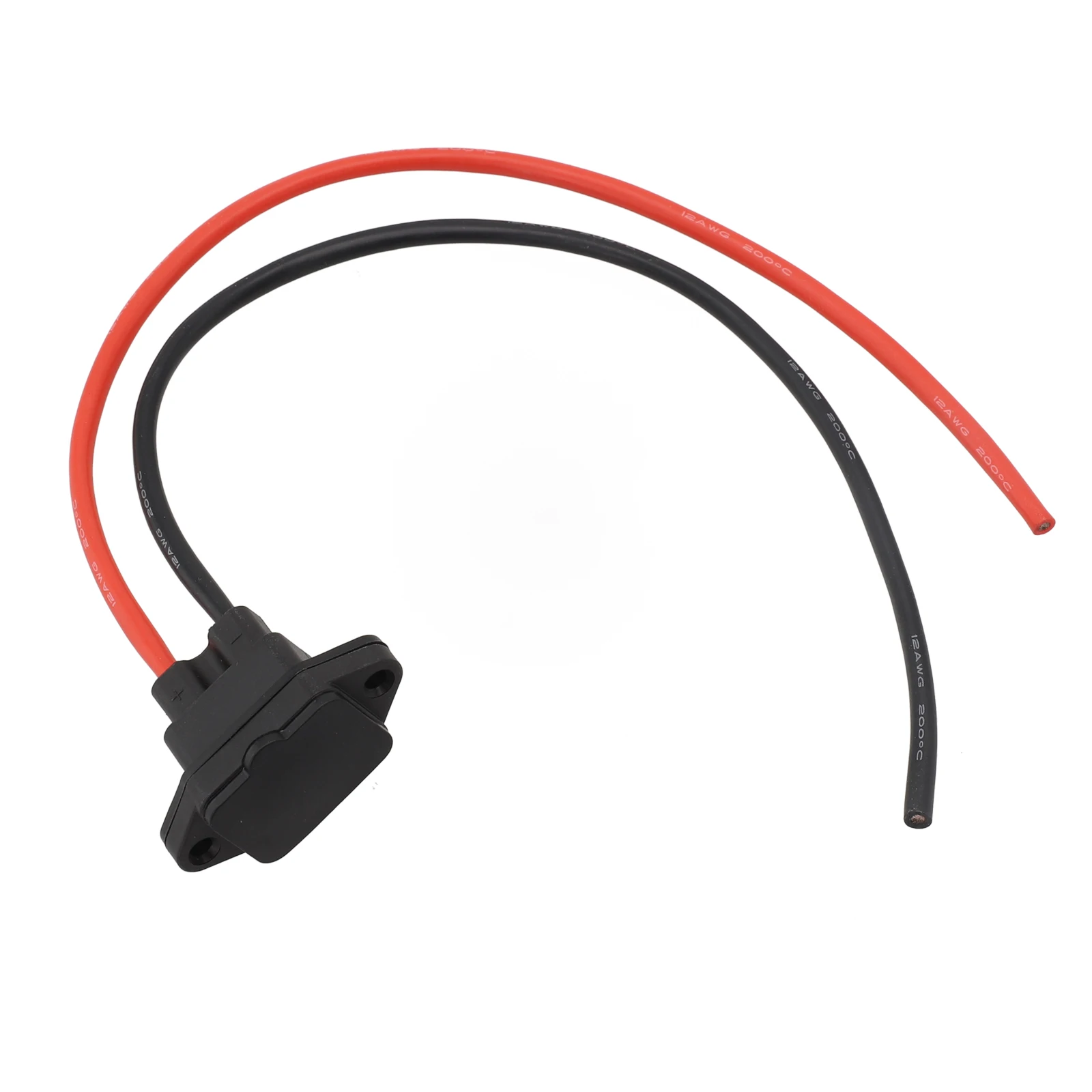 Electrical Appliance Soldering Socket Tinned Copper Wire Contact 1pc 77.5*28.5*20 Mm Black+Red Easy Installation