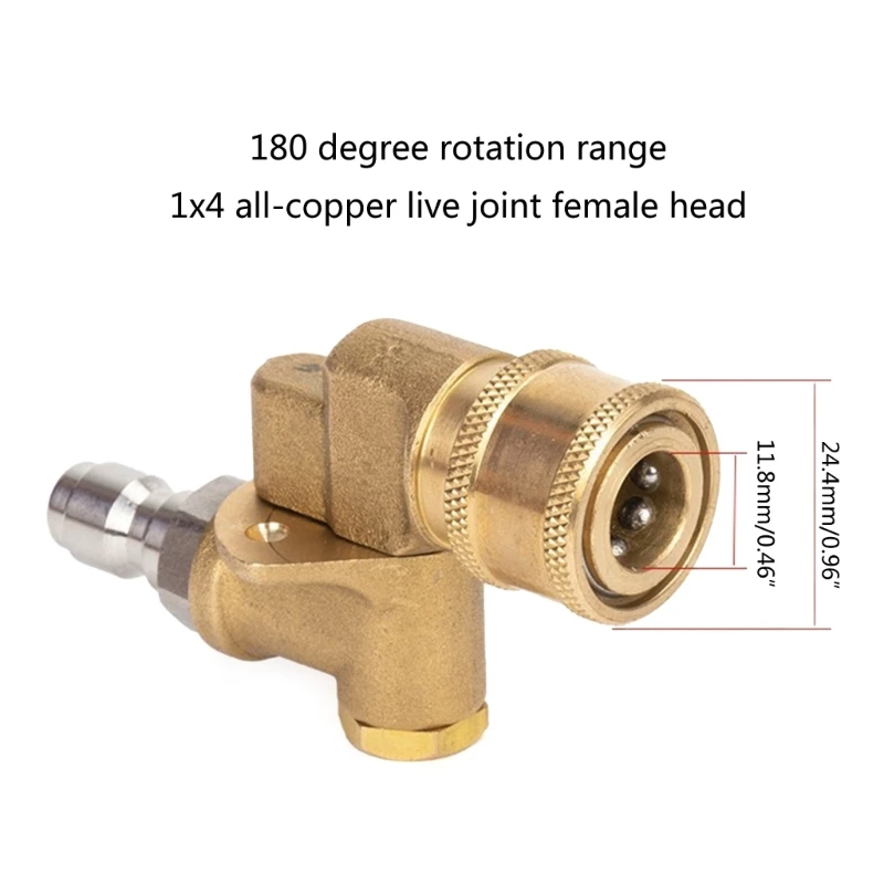 Pivoting Coupler With 1/4\