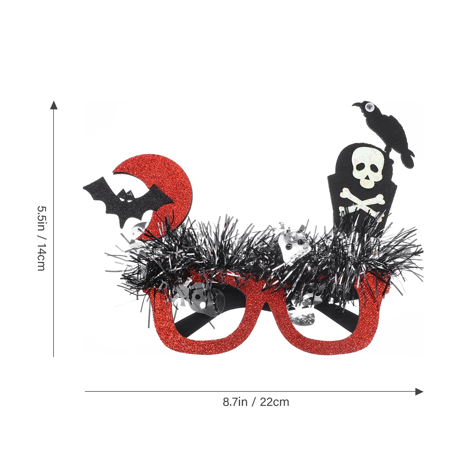 할로윈 파티 안경 프레임 해골 장식 재미있는 액세서리 사진 소품 어린이 성인 할로윈 파티 용품