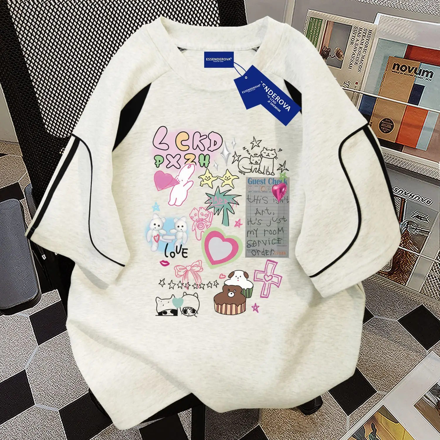 

Футболка унисекс в японском ретро-стиле с полосками, больших размеров (до 300 фунтов), летняя, с коротким рукавом, хлопковая, повседневная, с комбинированными вставками