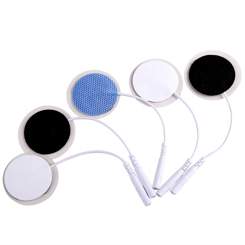 50/100pcs 32mm Physiotherapy Tens Machine Replacement Gel Electrode Pads Electrodes Digital Therapy Machine Massage 2mm Plug