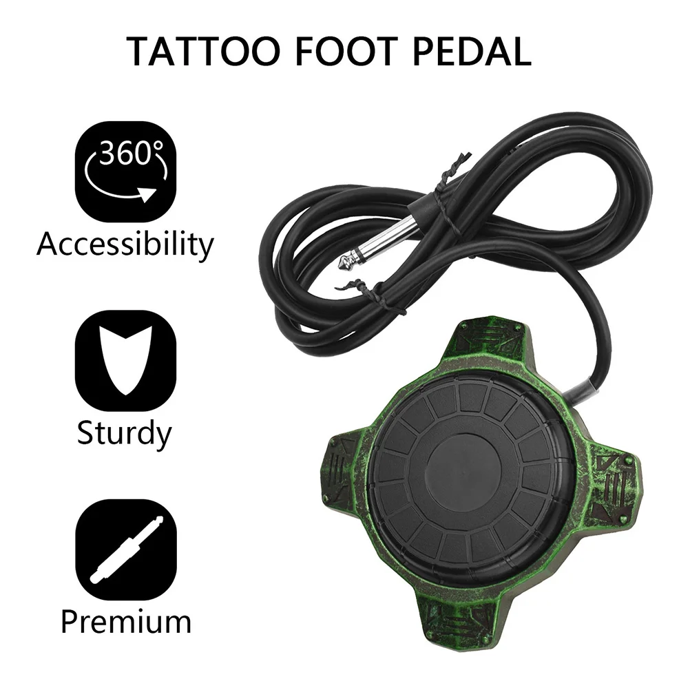 1 قطعة دواسة القدم الوشم الأسلاك النحاسية تصميم عدم الانزلاق لآلة الوشم المهنية إمدادات الطاقة ملحق آلة الوشم