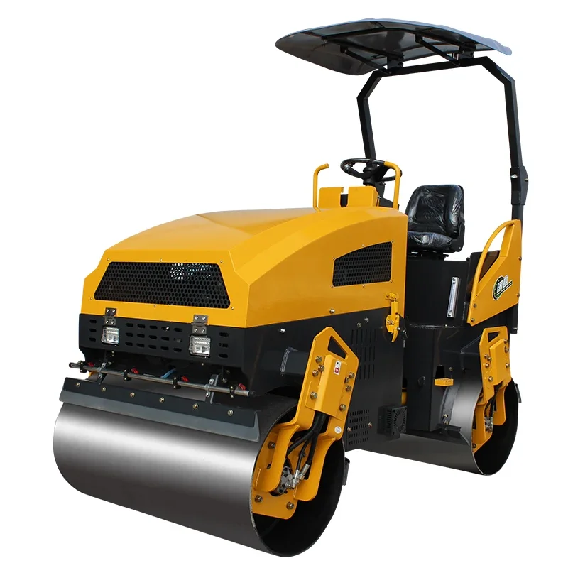 3 Ton Small-Size Vibratory Road Roller Compactor Hot Sale Ride-On Vibratory Roller