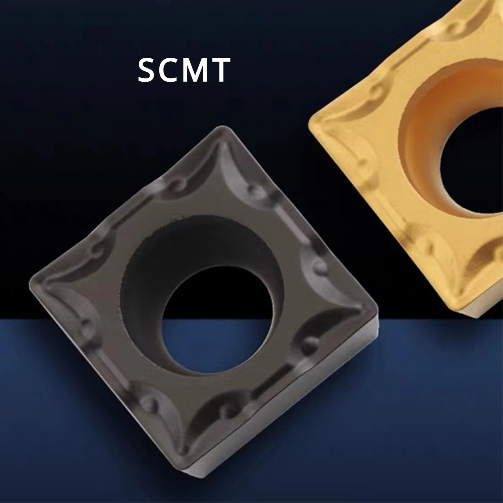 SCMT 1/10pcs Carbide Turning Tool Insert Blade Square Single Sided Boring of Stainless Steel Parts SCMT09T304 SCMT09T308 Chamfer