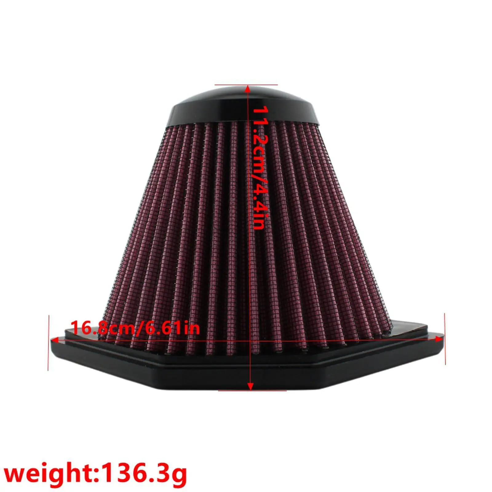 BM-1205 Filtro de aire Accesorio de motocicleta Piezas de reparación de limpiador de aire de repuesto