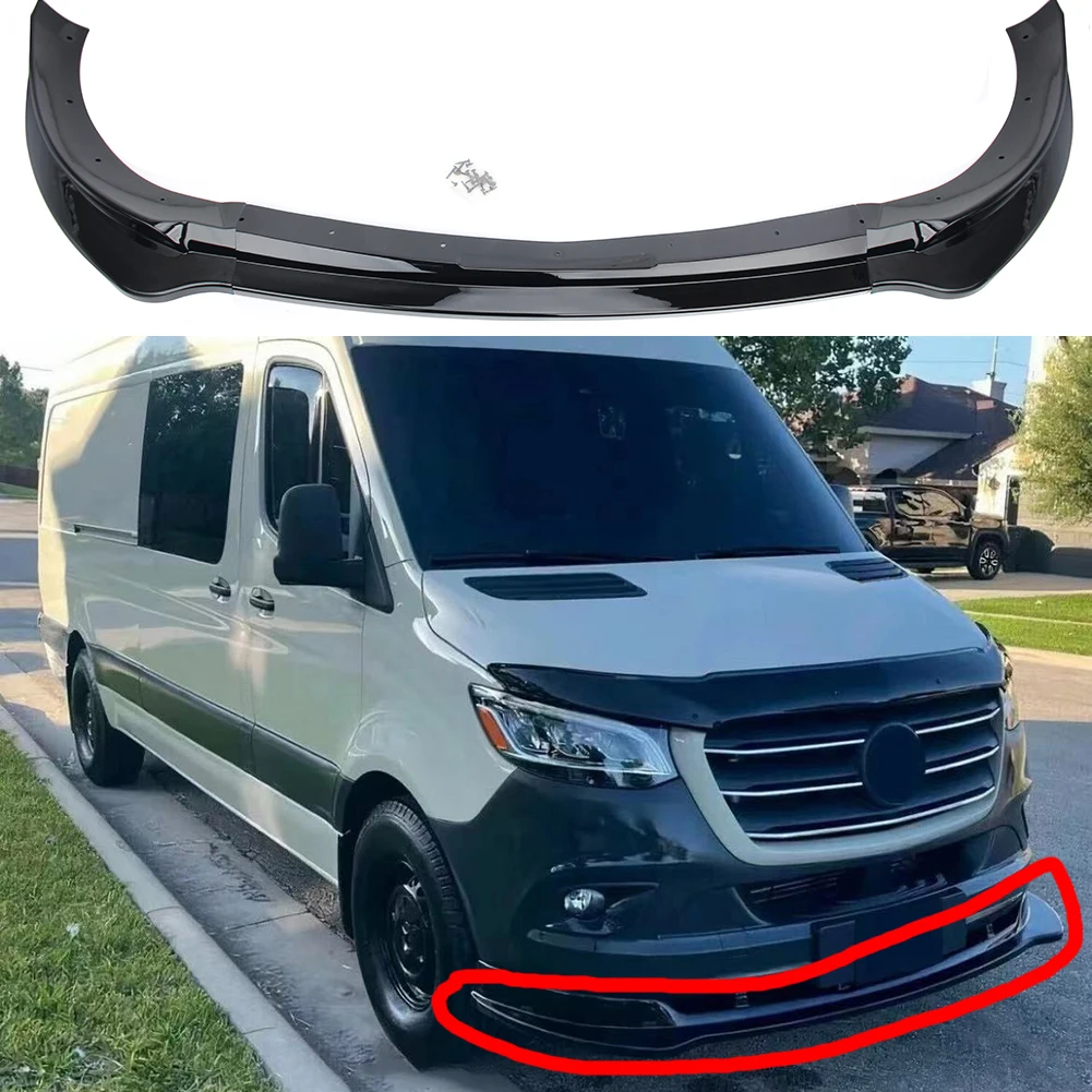 

Front Bumper Lower Splitter Lip Spoiler Diffuser Body Kit For Mercedes Benz Sprinter W907 2018-2022