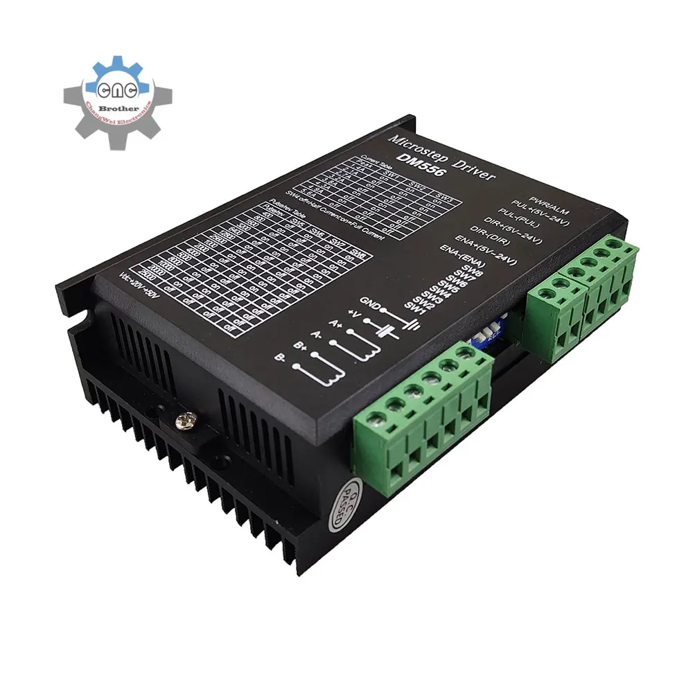 DM556 3/4/5PCS Digital Stepper Motor Driver 2 Phase 5.6a For 57 86 Stepper Motor NEMA23 NEMA34 Stepper Motor Controller DM556