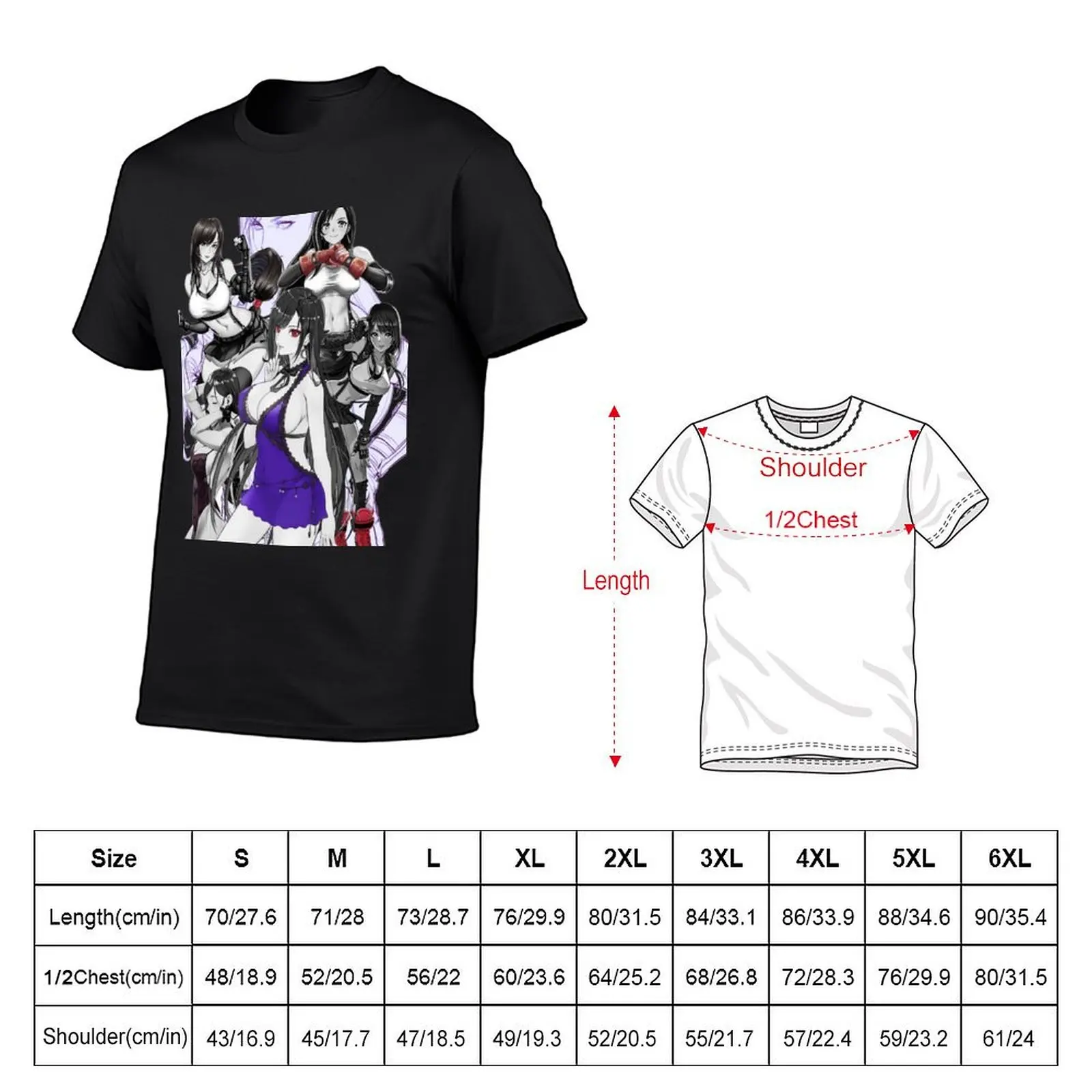 Tifa lockhart all out T-Shirt customizeds cute clothes plus size tops oversized t shirts for men