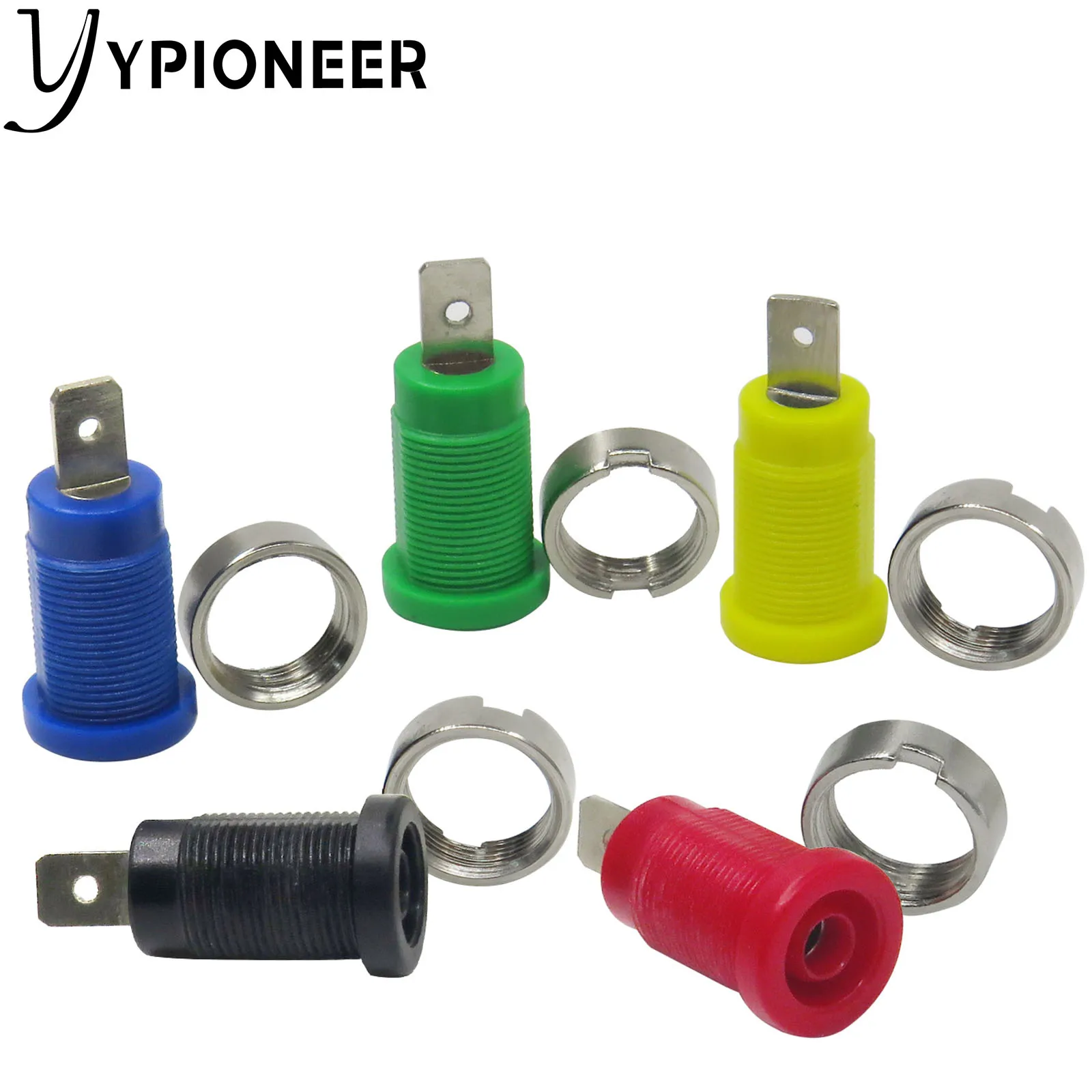YPioneer P3007 4mm Nickel Plated Binding Post Banana Female Jack Socket for Electrical Testing