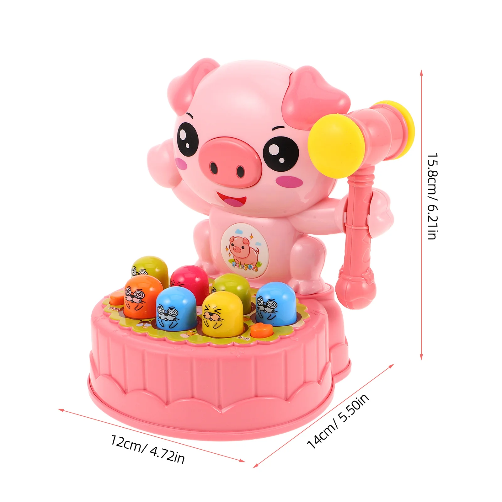 어린이 게임 장난감: 유아를 위한 대화형 망치 두드리기 교육용 놀이 세트 손과 눈의 협응 운동 능력