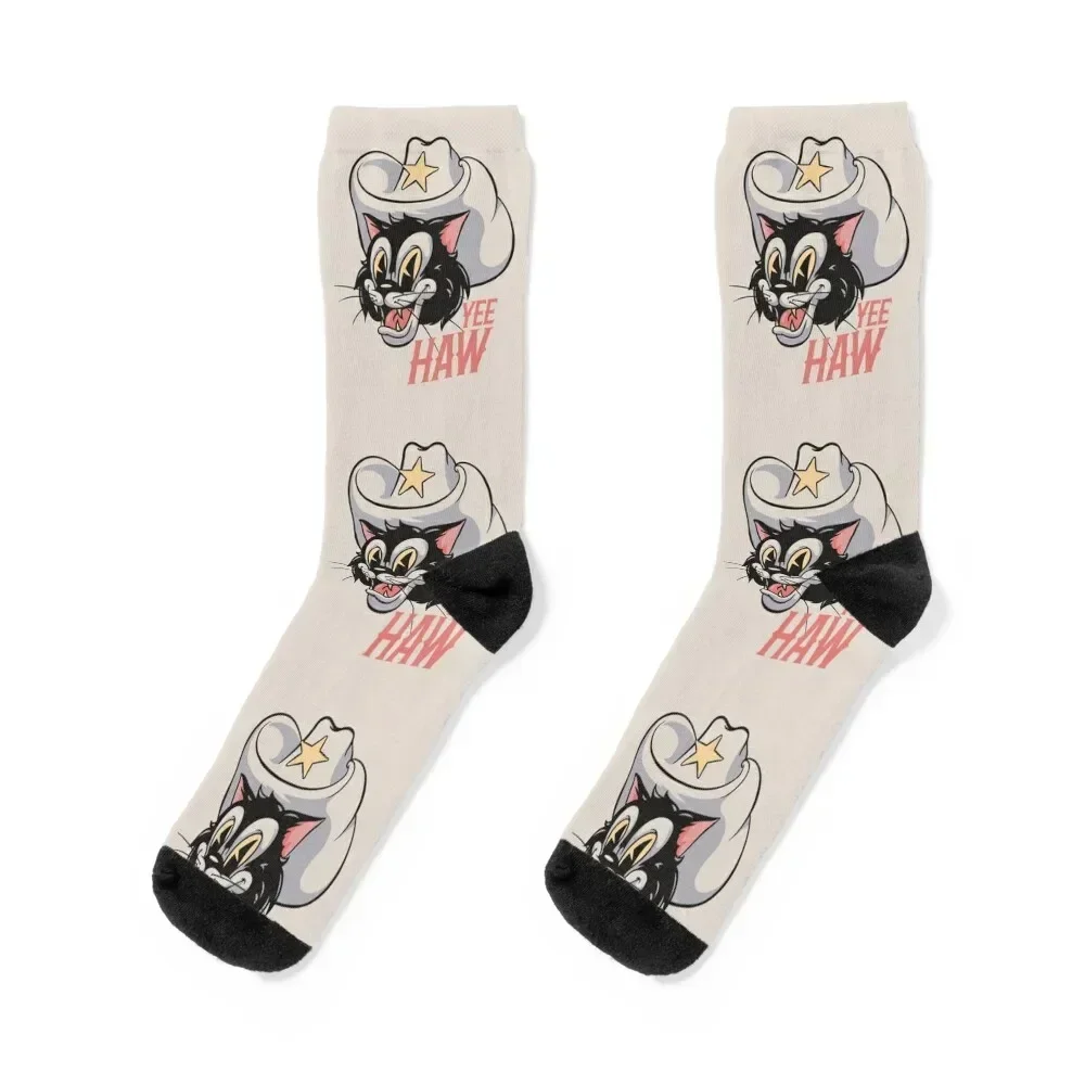 

Cowboy Cat - YeeHaw Retro Mascot HOWDY Socks new in's short anime Toe sports Socks For Girls Men's