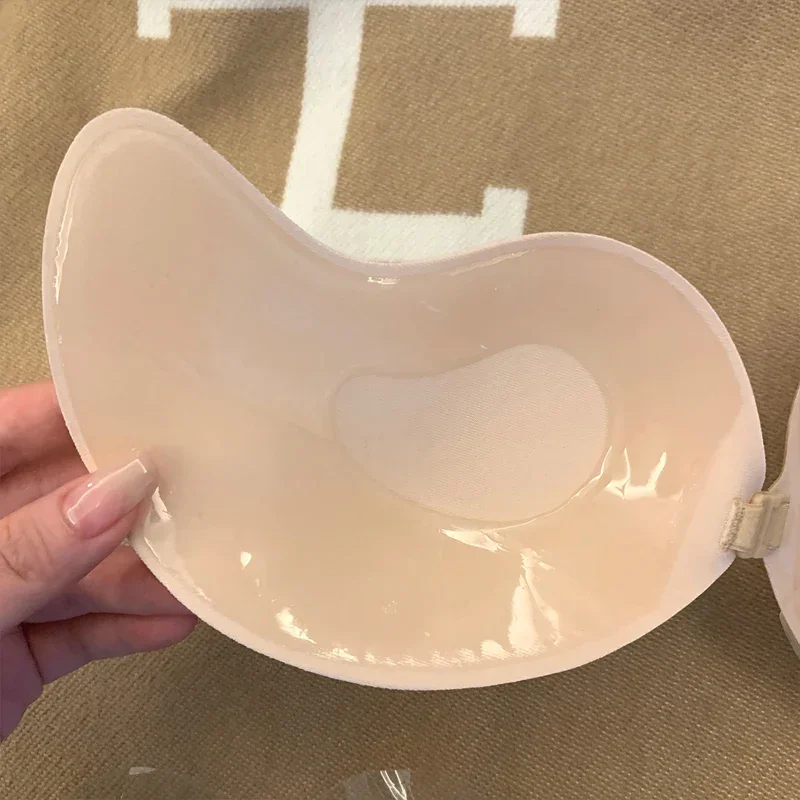 A-D Cup Reusable Nipple Cover Sticker Patch Push Up Bra Adhesive Pasty Strapless Bras Wedding Dress Lingerie Silicone Padding