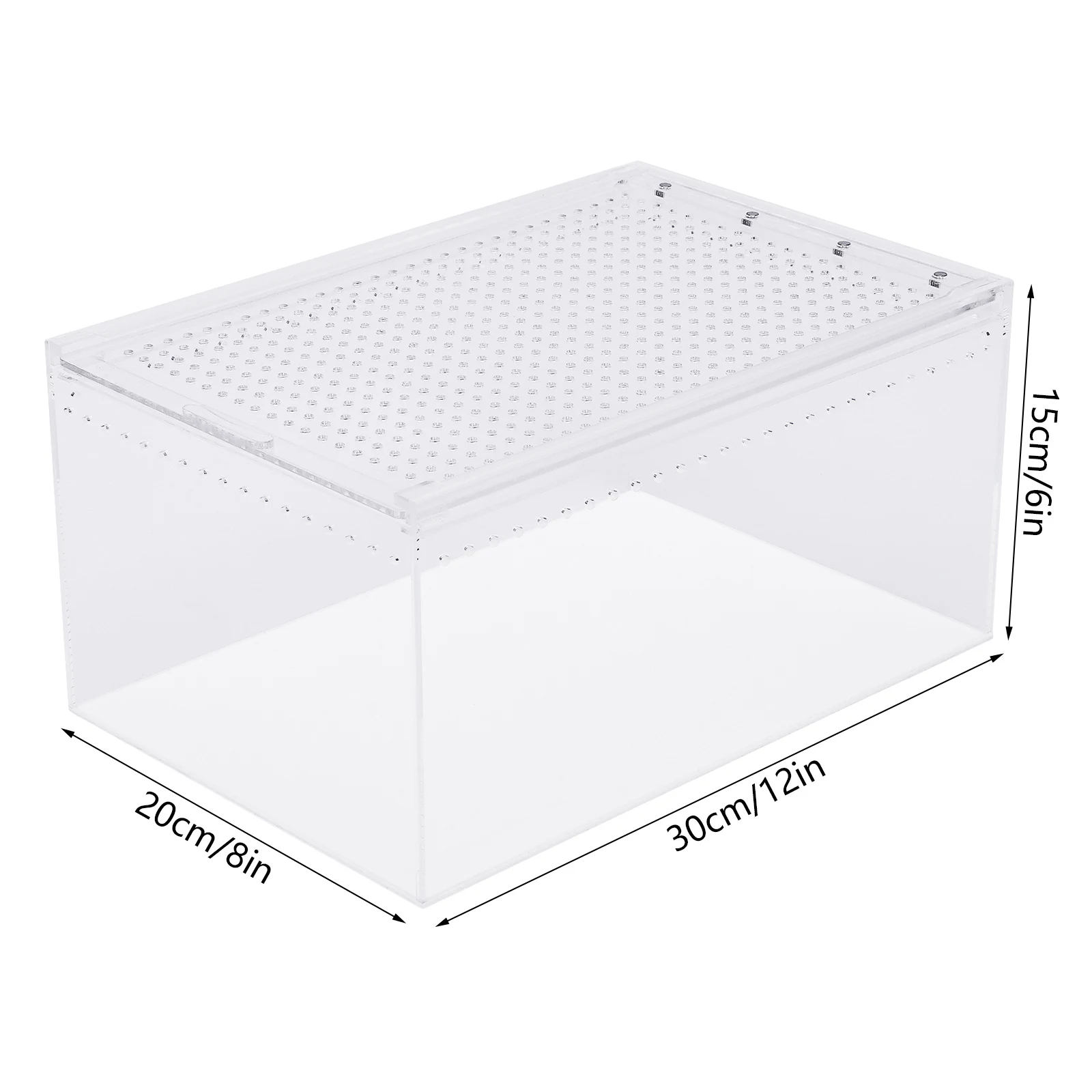 Transparent Pet Feeding Box Acrylic Large Size Enclosure Plant Pet Reptile Breeding Box Terrarium Tank Insect Breeding Cage