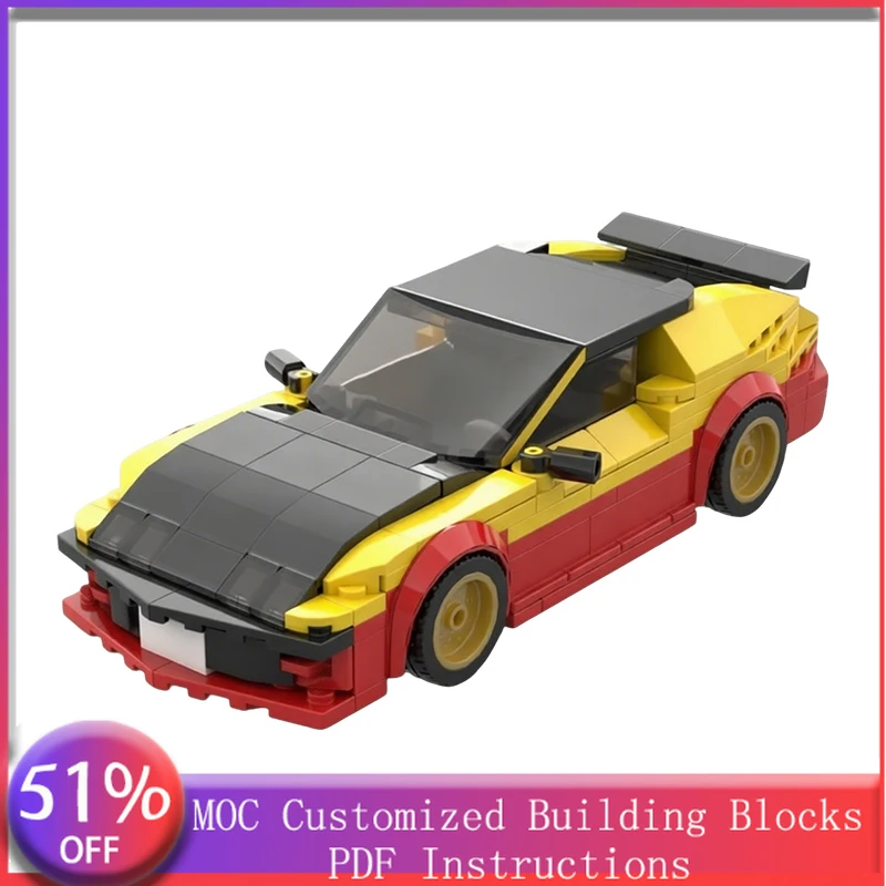 

274 PCS Racing 8 Muscle cars with prominent bumps MOC Customize Modular Building Block Simple Creative DIY Boy Toy Birthday Gift