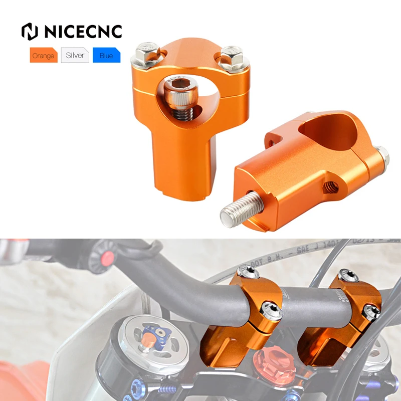 52mm Handlebar Riser Bar Clamp Mount For KTM 690 Enduro R SMC 790 890 Adventure 1090 1190 Adventure R 1290 Super Adventure R S T