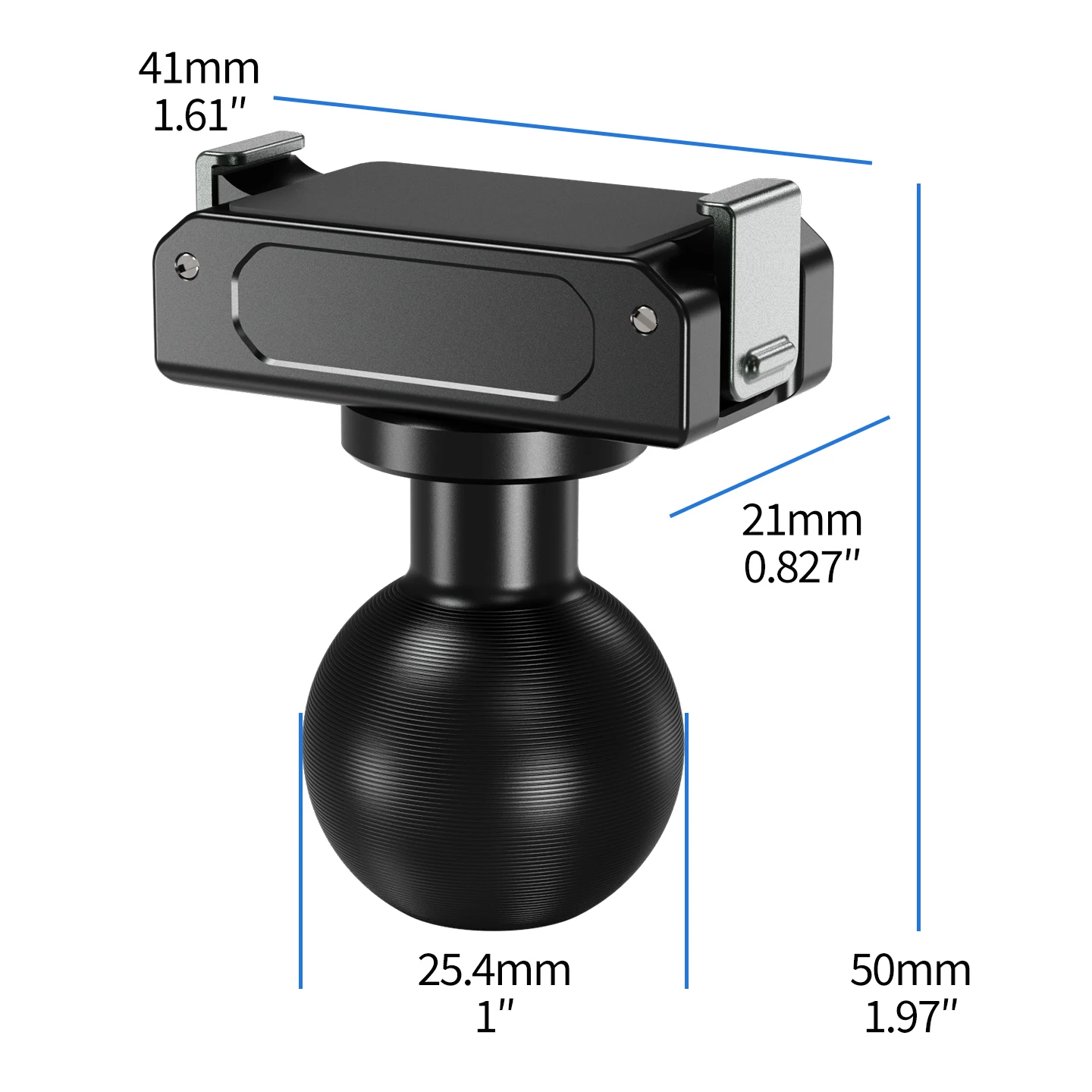 Magnetische Schnellverschluss-Klapphalterung mit zwei Klauen/1-Zoll-Kugelkopfadapterhalterung für DJI Osmo Action 6/Osmo Nano Kamera-Zubehör – Detail 29