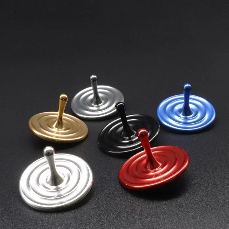 Metal Spinning Top Tip Water Droplet Hand Fidget Spinner Gyro EDC Relieve Stress Relief Toy Rotating Anti anxiety For Children