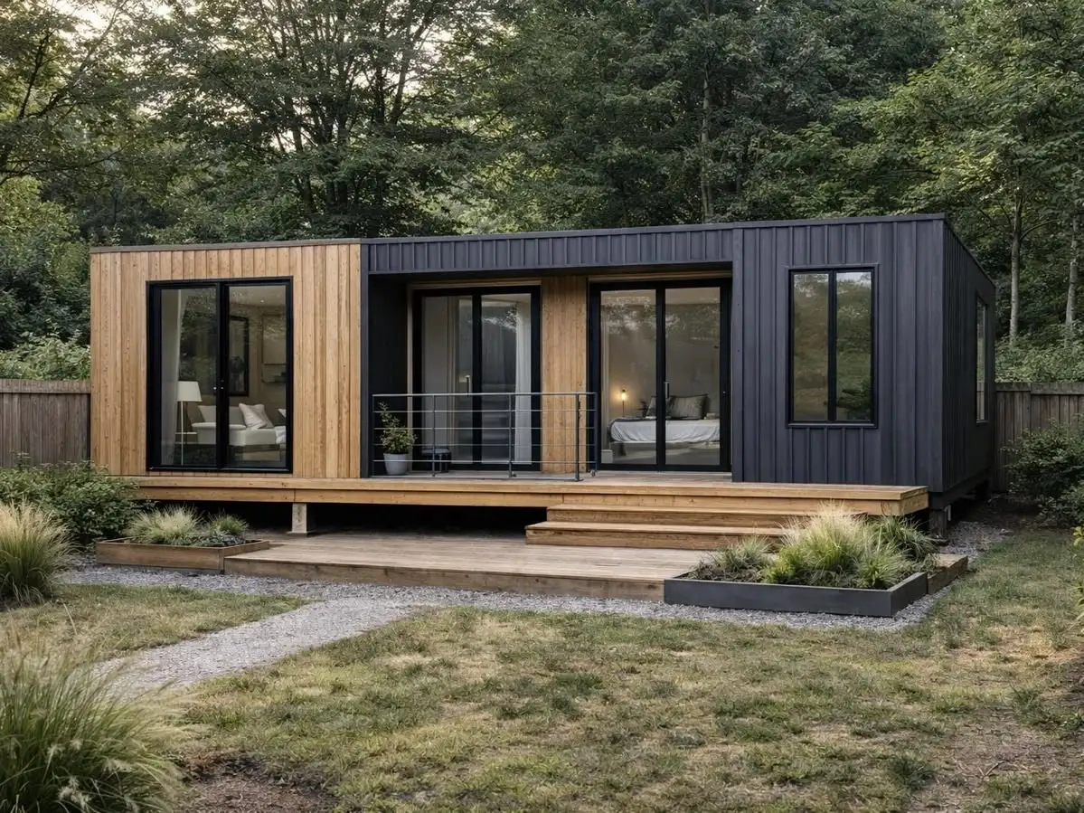 Container House for Apartment Office Building Hotel Shop Solar Resorts Easy Install Container Houses Frame PrefabricatedHouse