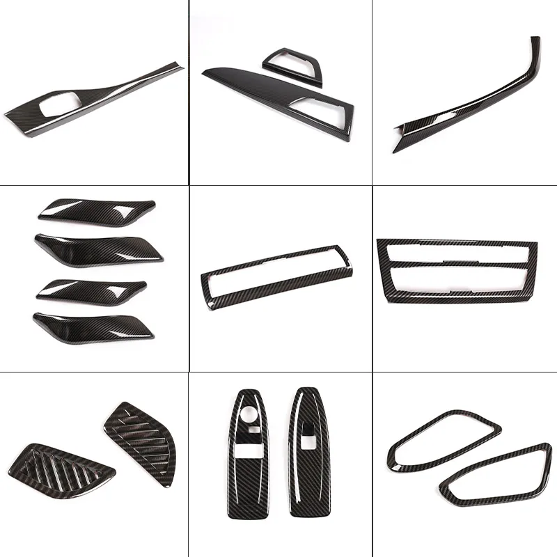 For BMW 1 2 Series F20 F21 F22 F23 2012-2018 ABS Carbon Fiber Car Center Control Interior Decoration Sticker Car Accessories view 6