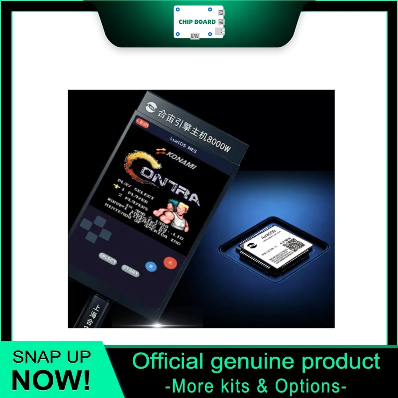 

LuatOS Air8000W Game Dev Console, Air8000W SoC with NES Emulator, DIY Programming & Game Platform