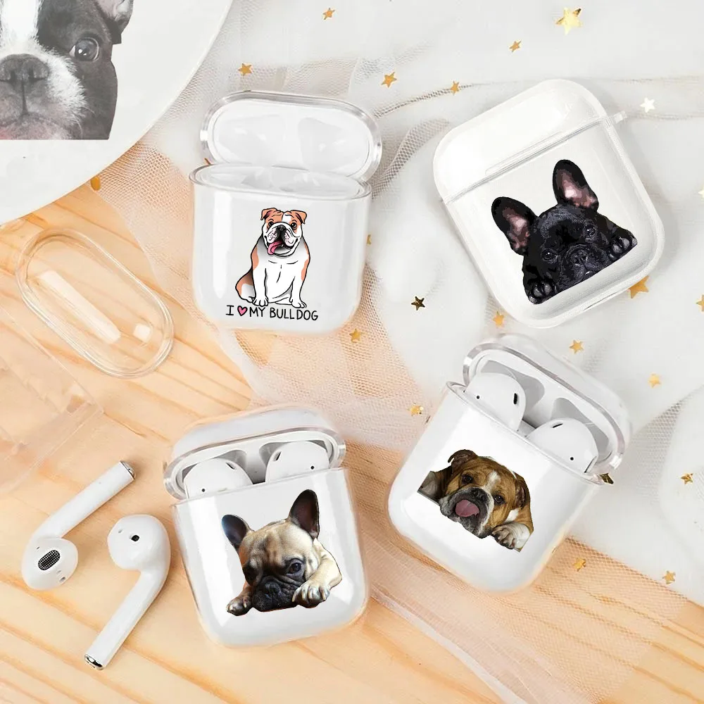 French Bulldog Cute Dog Airpod Cases 3 dla 2 1 Pro Pro2 Pods Gen Air Pods Pro Cover Funny Lovely Pet Earphone Cartoon Box Coque