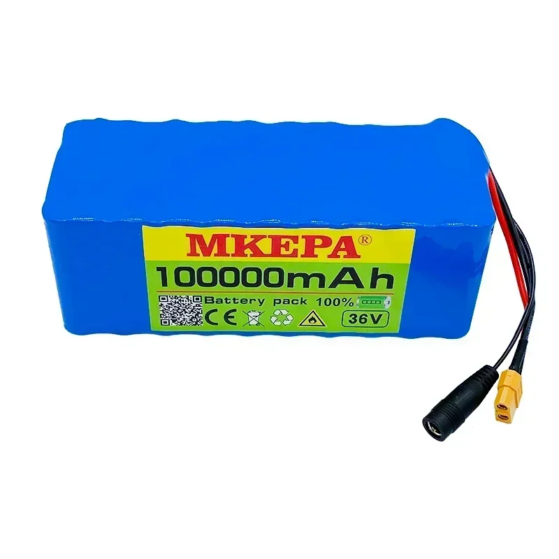 10S4P 100Ah 36V/42V battery pack high-power battery 100000mAh electric bicycle battery with BMS