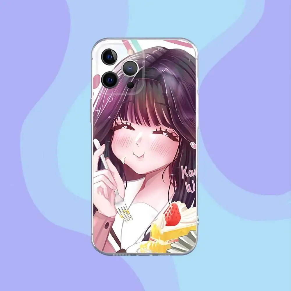 حافظة هاتف Kaoruko Anime Waguri لهاتف iPhone 17,16,15,14,13,12,11 Pro,Max,Plus,X,XS,XR,SE4,E غطاء ناعم شفاف صغير