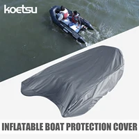 KOETSU 420D Silver Marine Grade Anti decoloración, antiarañazos, protector solar, cubierta protectora impermeable para barco inflable