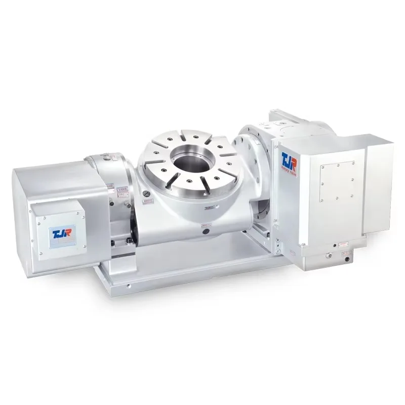 FHR Series Dual-axis Dual-arm Type Hydraulic Brake 5 Axis / 5th Axis CNC Tilting Rotary Table for CNC VMC Machining Center