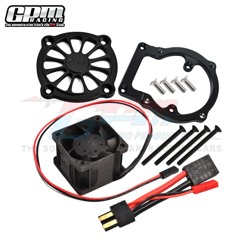 GPM Aluminum Motor Heatsink With Cooling Fan For TRAXXAS Sledge Monster Truck