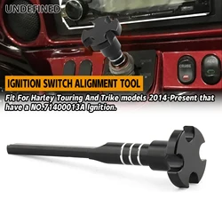 Motorcycle Aluminum Ignition Switch Alignment Tool Black/Chrome For Harley Touring Road Street Electra Tri Glide Trike 2014-2024