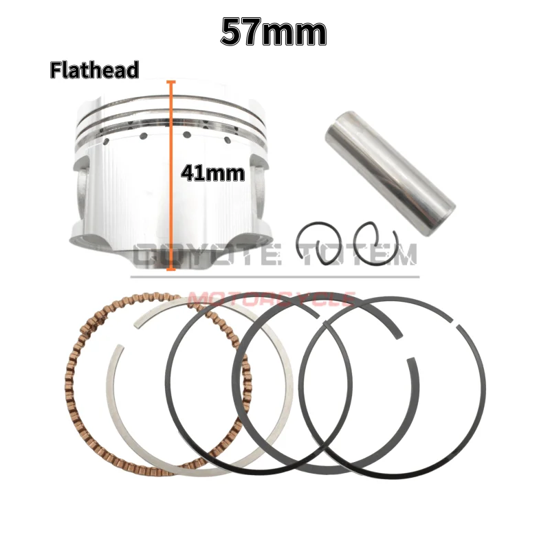 Motorcycle Piston Ring Gasket Kit Suzuki Predator 125 GZ125 GN125 DR125 GS125 EN125 RKV125 125cc Standard 57mm