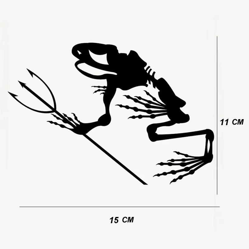 Autocollants étanches pour pare-chocs de voiture, décalcomanie de coulée, sceaux de la marine, modules de grenouille, letons, autocollant à gratter, 15cm