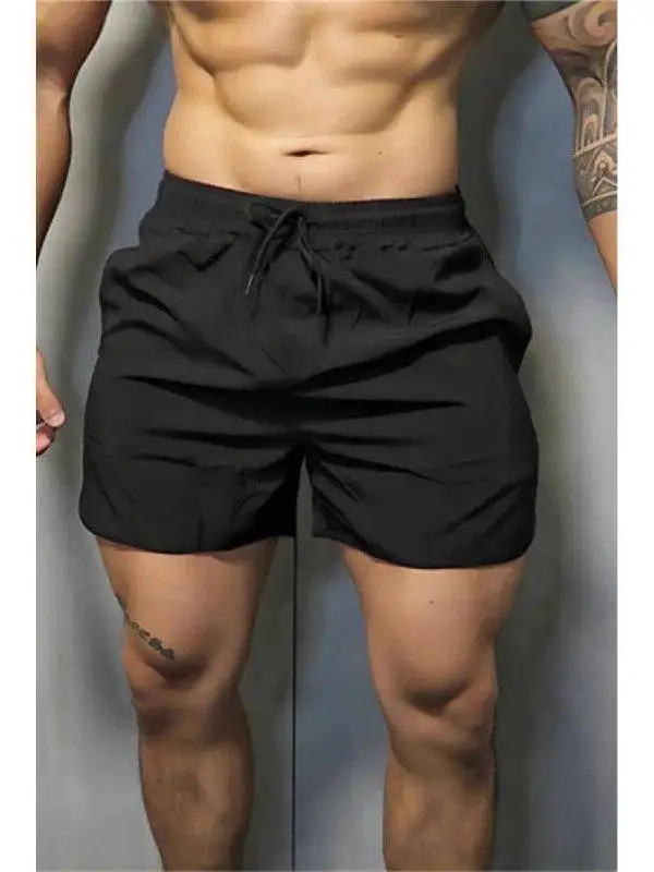 

Men's Fitn ort Pants Summer Qui Dry Loose Breathable Running Color Casual Elastic Four-Fifths Length orts