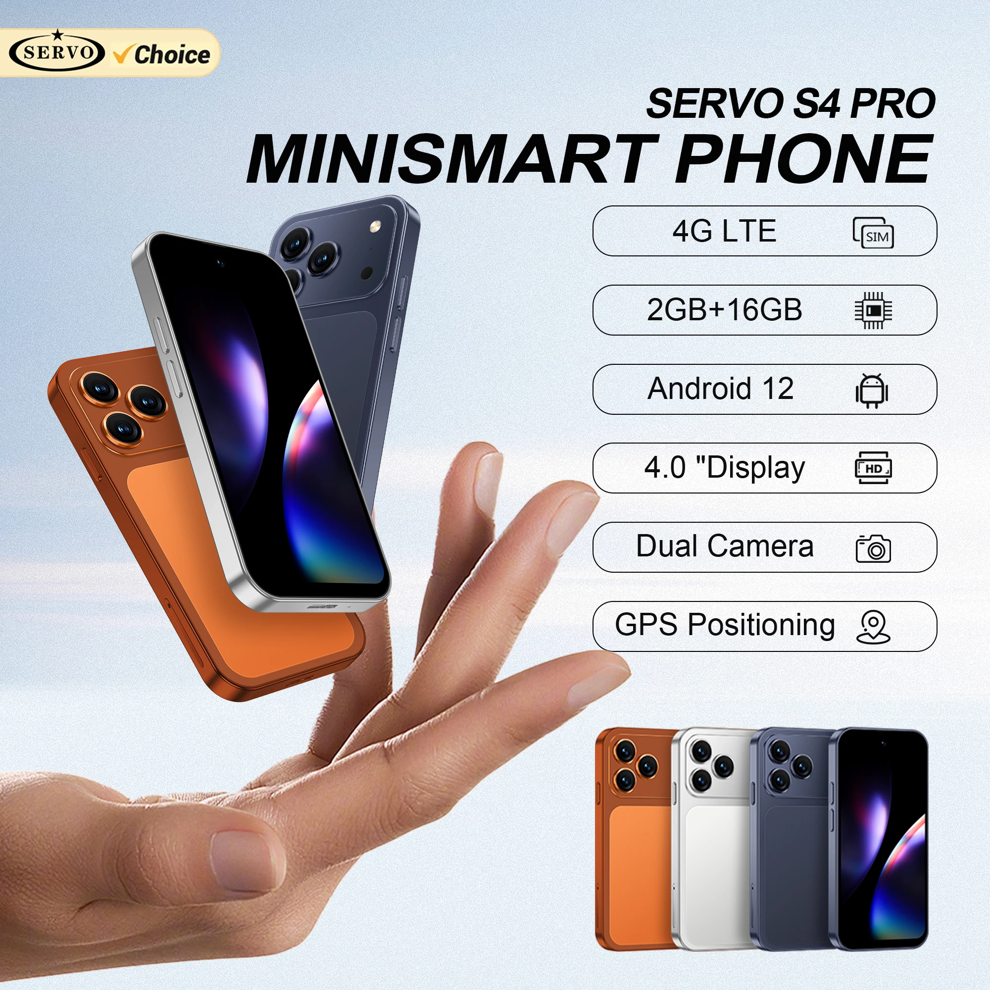 2026 NEW SERVO 4G Mini Smartphone 4.0