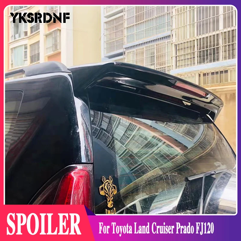 YKSRDNF For Toyota Land Cruiser Prado FJ120 4000 2700 Spoiler With Led Light High quality ABS 2003 2004 2005 2006 2007 2008 2009