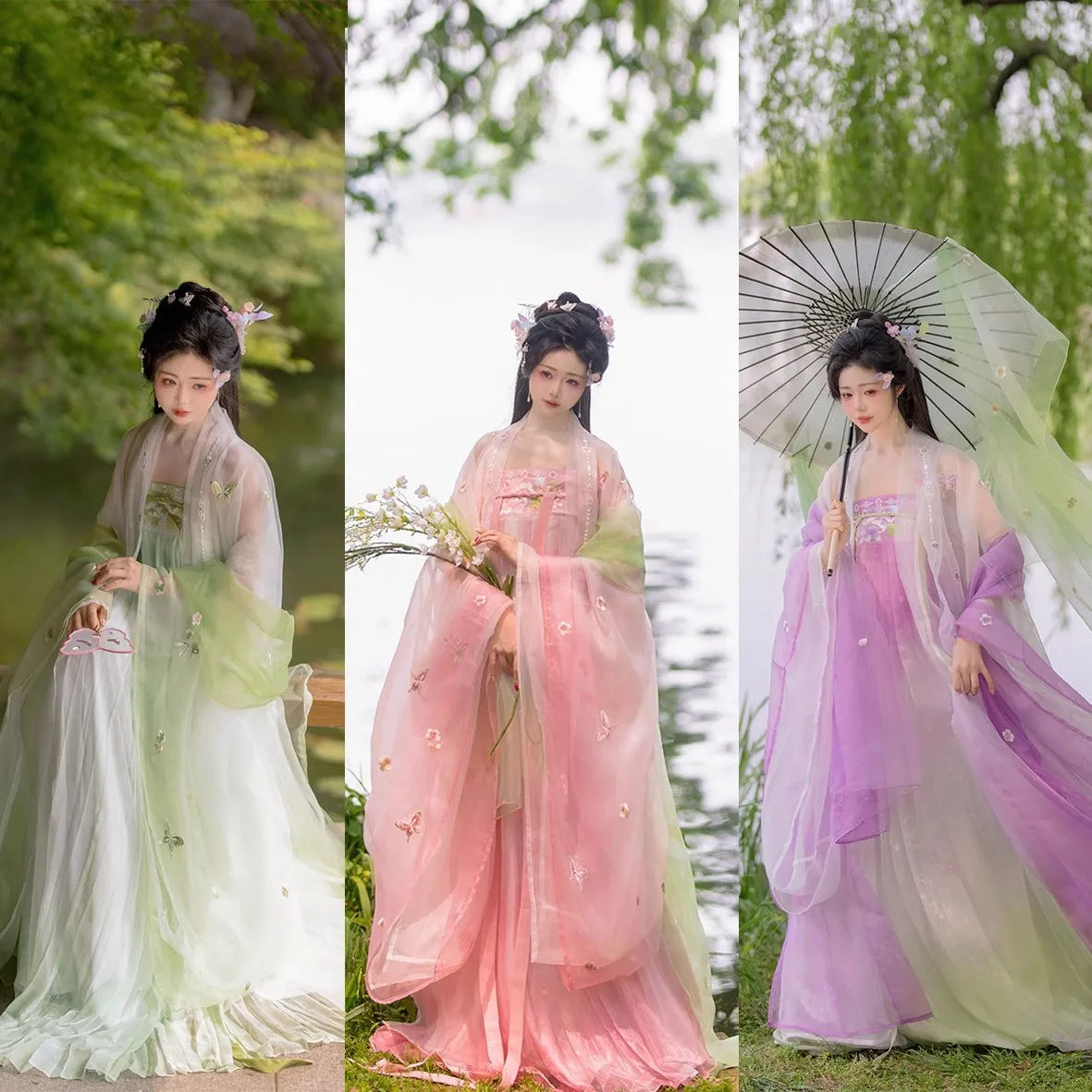 

Новая одежда Han, машинная вышивка на груди, большие рукава, древний стиль, юбка Cheko, супер костюм