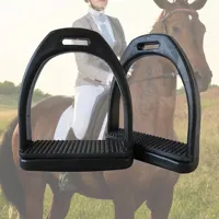 A Pair Of High-Strength Plastic Equestrian Stirrups With Anti-Slip Design For Safe Riding