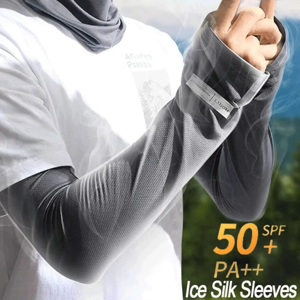 Eisärmel für Damen und Herren, Sonnenschutz, japanischer Sommer-Outdoor-UV-Schutz, lose Armstulpen, Fahren, Outdoor-Handschuhe