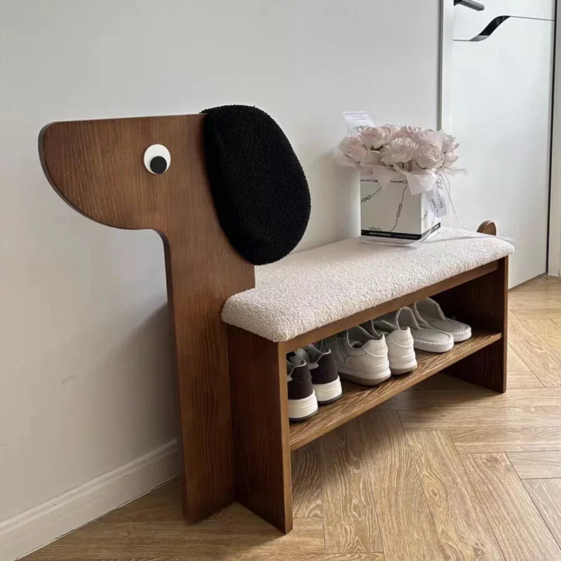 Cute puppy bench creativity, design entry fashion home, durable bedside stool