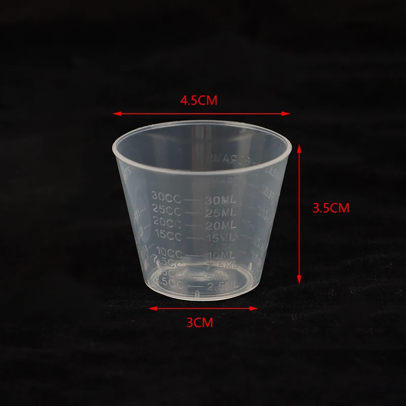 

10pcs Airbrush Painting DIY Art Craft Model Hobby Tool 1oz/30ml Graduated Plastic Mix Cups Universal Measuring Paint Tray