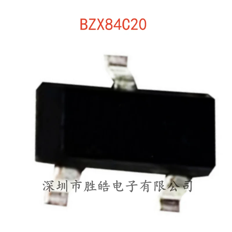 (100PCS)  NEW  BZX84C20     Silk Screen  Y7   20V   Voltage Regulator Diode   SOT-23   BZX84C20  Integrated Circuit